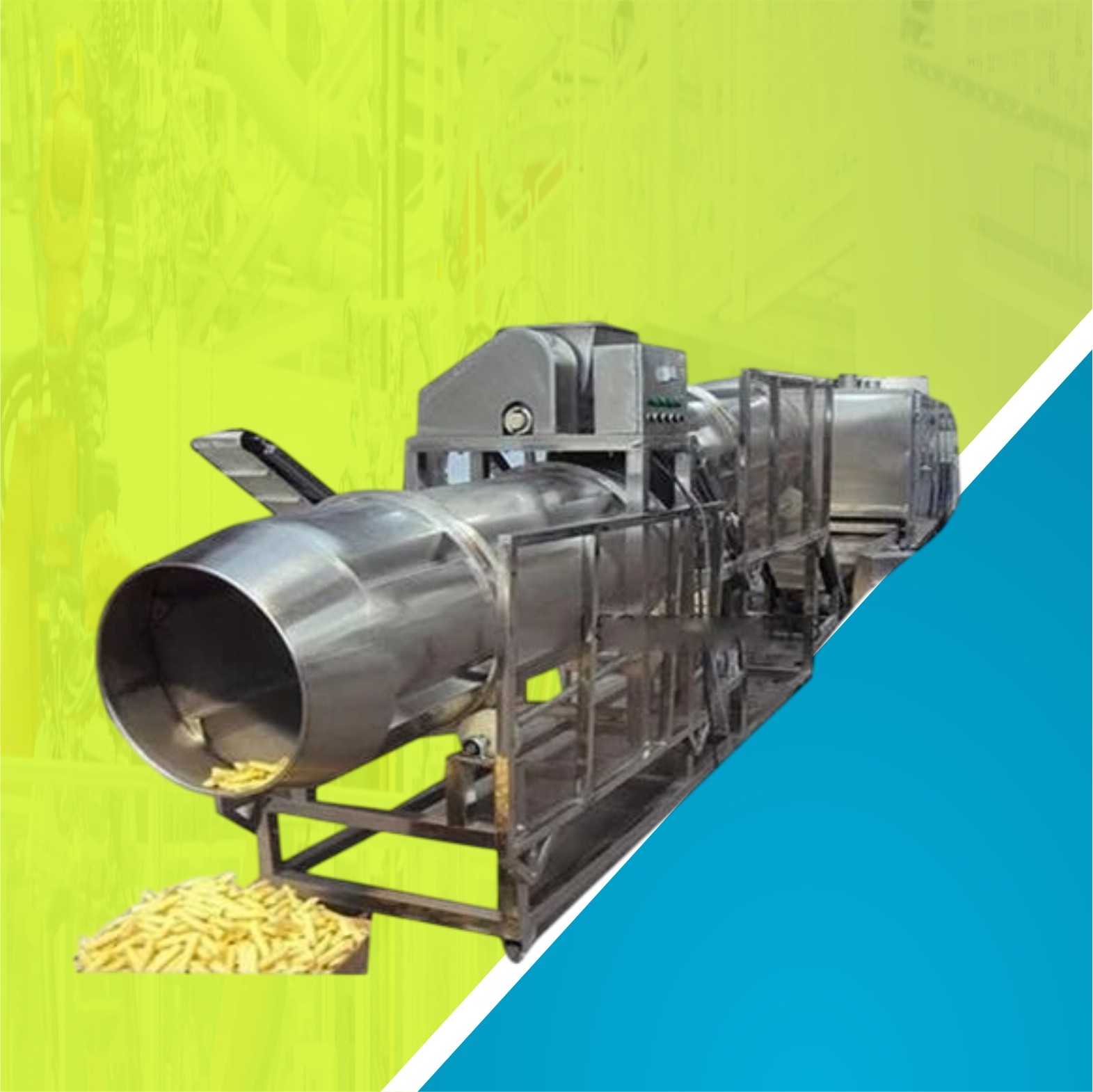 Kurkure Roaster Machine - Namkeen & Snacks Making Machines manufacturer Bihar